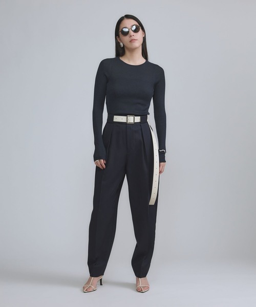 Chaos（カオス）の「Chaos(カオス)/ ラニールタックパンツ（スラックス・レディース・トップグレー/ネイビー・36/38）」の10枚目の写真