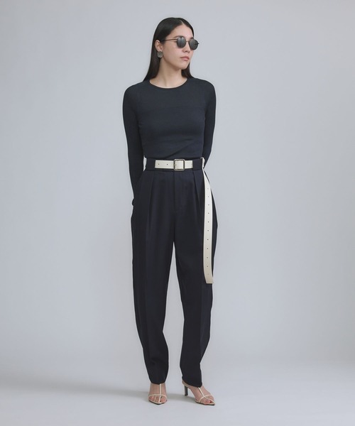 Chaos（カオス）の「Chaos(カオス)/ ラニールタックパンツ（スラックス・レディース・トップグレー/ネイビー・36/38）」の11枚目の写真