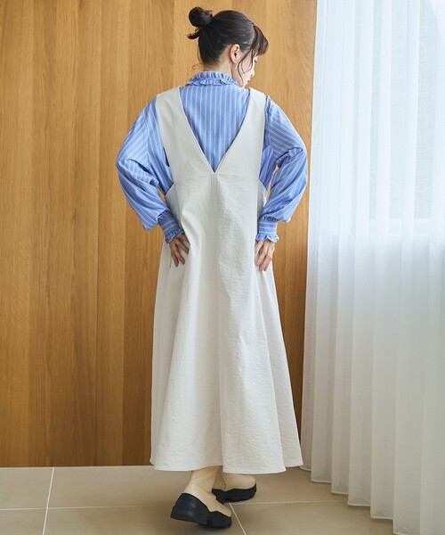 coen(コーエン)の「【イージーケア】フリルネックシャツ(シャツ/ブラウス・レディース・その他1/オフホワイト/ライトブルー/その他3・L/M)」の22枚目の写真