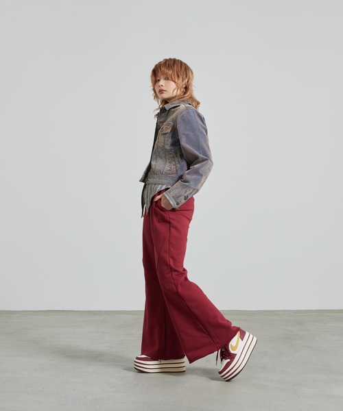 JORDAN BRAND（ジョーダンブランド）の「ジョーダン フライト フリース ウィメンズ フレア パンツ / Jordan Flight Fleece Women's Flared Pants IF1025-677 Team Red（スウェットパンツ・レディース・レッド・L/M/XS/S/XL）」の10枚目の写真