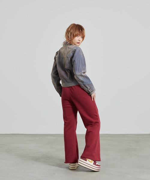 JORDAN BRAND（ジョーダンブランド）の「ジョーダン フライト フリース ウィメンズ フレア パンツ / Jordan Flight Fleece Women's Flared Pants IF1025-677 Team Red（スウェットパンツ・レディース・レッド・L/M/XS/S/XL）」の9枚目の写真