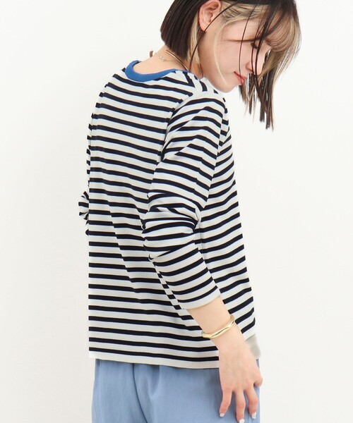 NOLLEY’S（ノーリーズ）の「レイヤード風ニットプルオーバー（ニット/セーター・レディース・グレー系その他/ホワイト系その他・38）」の6枚目の写真