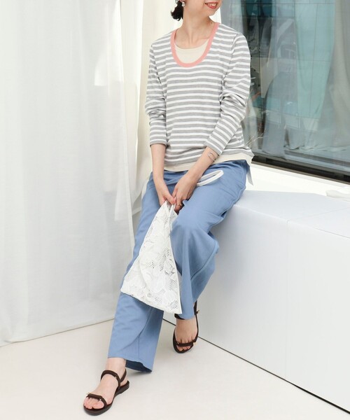 NOLLEY’S（ノーリーズ）の「レイヤード風ニットプルオーバー（ニット/セーター・レディース・グレー系その他/ホワイト系その他・38）」の8枚目の写真