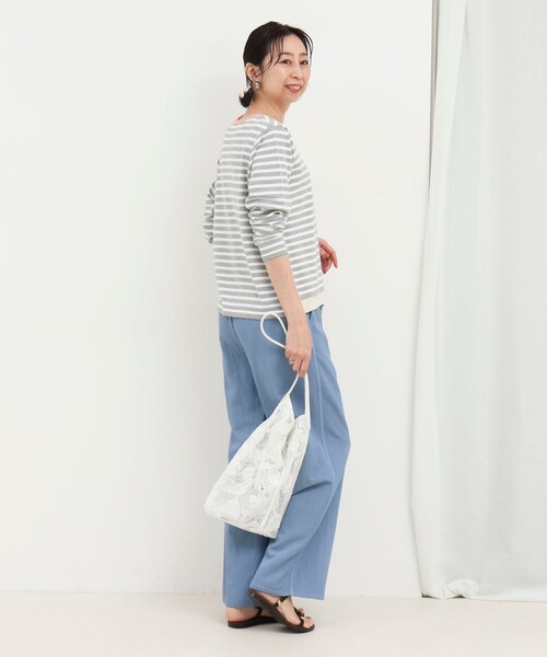 NOLLEY’S（ノーリーズ）の「レイヤード風ニットプルオーバー（ニット/セーター・レディース・グレー系その他/ホワイト系その他・38）」の11枚目の写真