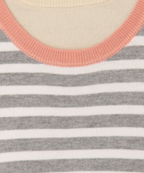 NOLLEY’S（ノーリーズ）の「レイヤード風ニットプルオーバー（ニット/セーター・レディース・グレー系その他/ホワイト系その他・38）」の16枚目の写真