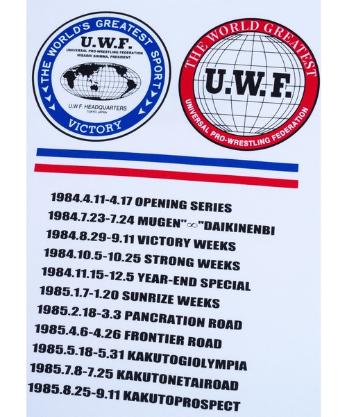 MEDICOM TOY(メディコムトイ)の「MLE U.W.F. T-SHIRTS VICTORY(Tシャツ/カットソー・メンズ・ブラック/ホワイト・MEDIUM/LARGE/X-LARGE)」の6枚目の写真