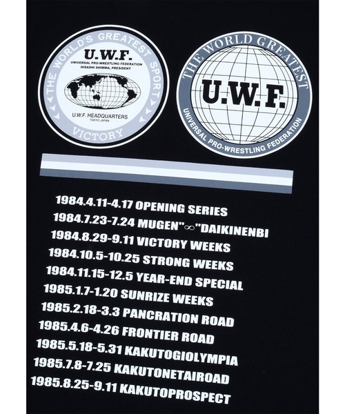 MEDICOM TOY(メディコムトイ)の「MLE U.W.F. T-SHIRTS VICTORY(Tシャツ/カットソー・メンズ・ブラック/ホワイト・MEDIUM/LARGE/X-LARGE)」の3枚目の写真