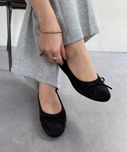 DouDou（ドゥドゥ）の「ラウンドフラットパンプス（その他シューズ・レディース・ピンク/ベージュ/ブラック/シルバー・23cm/23.5cm/24cm/24.5cm）」の6枚目の写真