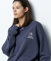FLAG LOGO SWEATSHIRTS (WASHED NAVY)