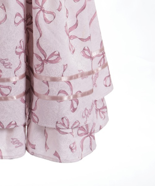 リボン柄ドールジャンスカ（ジャンパースカート）｜axes femme