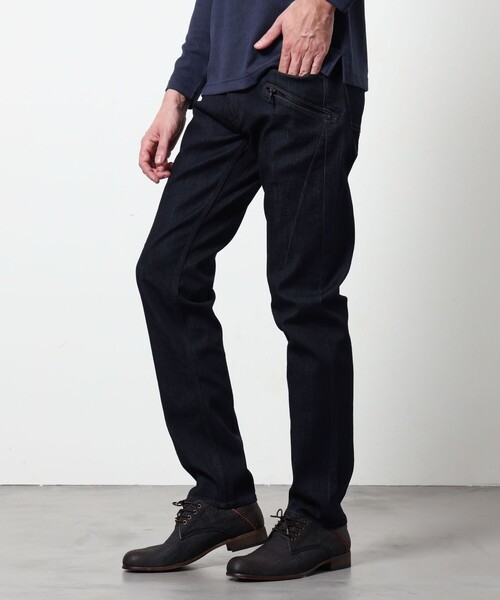 HIDEAWAYS NICOLE（ハイダウェイニコル）の「バイロフトストレッチデニムパンツ（デニムパンツ・メンズ・ブラック/ホワイト/その他2・XL/L/S/M）」の3枚目の写真