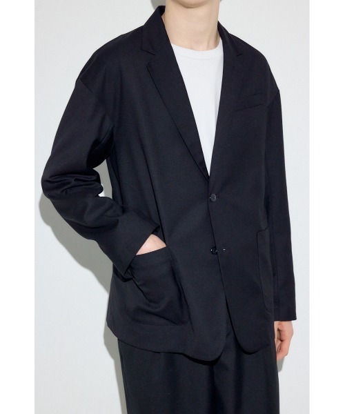 AZUL by moussy(アズールバイマウジー)の「【セットアップ対応】テーラードジャケット 春服 秋服(テーラードジャケット・メンズ・ブラック/ダークネイビー・SMALL/LARGE/MEDIUM)」の3枚目の写真