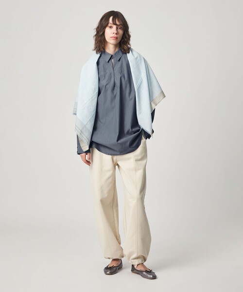 Steven Alan(スティーブンアラン)の「<Steven Alan>コットン スキッパー シャツ(シャツ/ブラウス・レディース・オフホワイト/コバルトブルー/ダークグレー・M/S)」の5枚目の写真