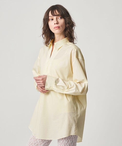 Steven Alan(スティーブンアラン)の「<Steven Alan>コットン スキッパー シャツ(シャツ/ブラウス・レディース・オフホワイト/コバルトブルー/ダークグレー・M/S)」の7枚目の写真