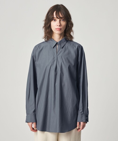 Steven Alan(スティーブンアラン)の「<Steven Alan>コットン スキッパー シャツ(シャツ/ブラウス・レディース・オフホワイト/コバルトブルー/ダークグレー・M/S)」の10枚目の写真