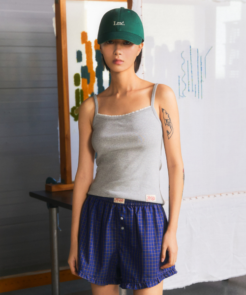 LMCの「WM レース ベーシック ノースリーブ トップ ヘザーグレー(Tシャツ/カットソー・レディース・その他・ONE SIZE)」の1枚目の写真