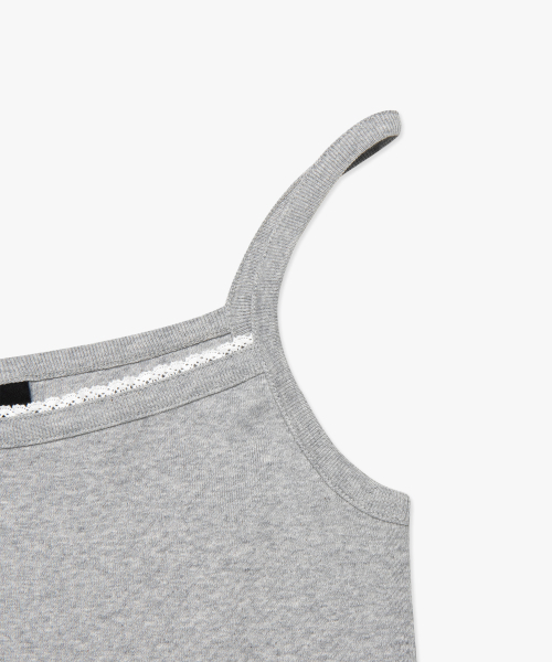 LMCの「WM レース ベーシック ノースリーブ トップ ヘザーグレー(Tシャツ/カットソー・レディース・その他・ONE SIZE)」の4枚目の写真