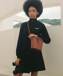 MACKY（マッキー）の「フロンジップアップワンピースブラック（ワンピース）」