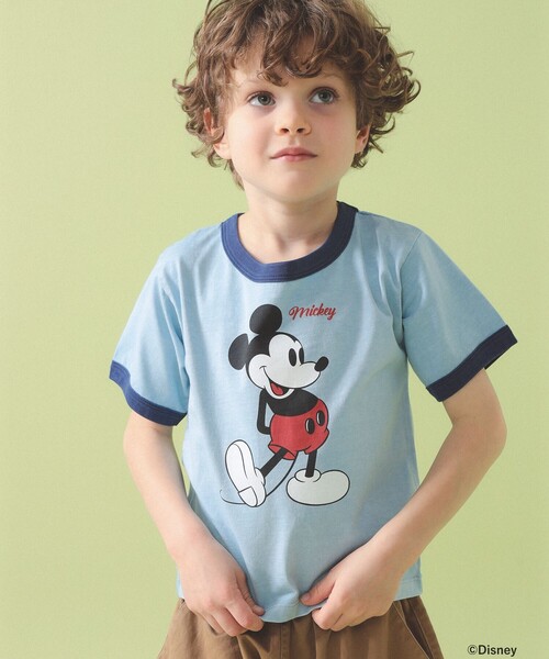 こども ビームス(コドモビームス)の「【別注】GOOD ROCK SPEED / リンガー / Mickey mouse / 半袖 Tシャツ 2026SS(100~150cm)(Tシャツ/カットソー・キッズ・ライトブルー・L(140-150)/M(120-130)/S(100-110))」の5枚目の写真