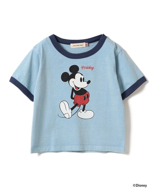 こども ビームス(コドモビームス)の「【別注】GOOD ROCK SPEED / リンガー / Mickey mouse / 半袖 Tシャツ 2026SS(100~150cm)(Tシャツ/カットソー・キッズ・ライトブルー・L(140-150)/M(120-130)/S(100-110))」の6枚目の写真