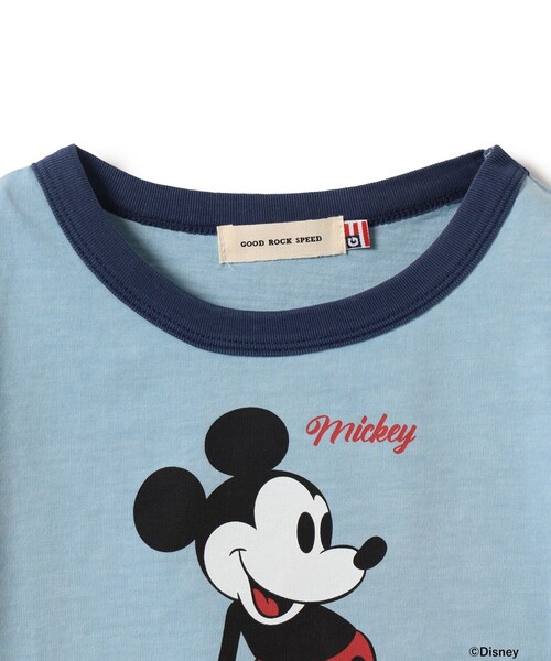 こども ビームス(コドモビームス)の「【別注】GOOD ROCK SPEED / リンガー / Mickey mouse / 半袖 Tシャツ 2026SS(100~150cm)(Tシャツ/カットソー・キッズ・ライトブルー・L(140-150)/M(120-130)/S(100-110))」の7枚目の写真