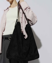 HANNE（アン）の「ワイドショルダースウェードバッグ（ショルダーバッグ）」