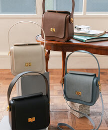 KOBE LETTUCE | 異素材ボックスバッグ(ハンドバッグ)