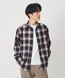 BEAUTY&YOUTH UNITED ARROWS | 尾州 TW オンブレ チェック レギュラー シャツ GRANDE TAPERD型 ウォッシャブル MADE IN JAPAN(シャツ/ブラウス)