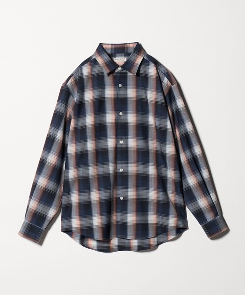 BEAUTY&YOUTH UNITED ARROWS（ビューティーアンドユースユナイテッドアローズ）の「尾州 TW オンブレ チェック レギュラー シャツ GRANDE TAPERD型 ウォッシャブル MADE IN JAPAN（シャツ/ブラウス・メンズ・ネイビー/グレー系・S/M/XL/L）」の18枚目の写真