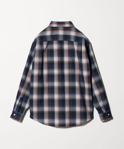 BEAUTY&YOUTH UNITED ARROWS（ビューティーアンドユースユナイテッドアローズ）の「尾州 TW オンブレ チェック レギュラー シャツ GRANDE TAPERD型 ウォッシャブル MADE IN JAPAN（シャツ/ブラウス・メンズ・ネイビー/グレー系・S/M/XL/L）」の19枚目の写真