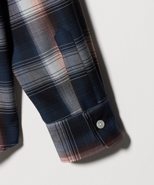 BEAUTY&YOUTH UNITED ARROWS（ビューティーアンドユースユナイテッドアローズ）の「尾州 TW オンブレ チェック レギュラー シャツ GRANDE TAPERD型 ウォッシャブル MADE IN JAPAN（シャツ/ブラウス・メンズ・ネイビー/グレー系・S/M/XL/L）」の21枚目の写真