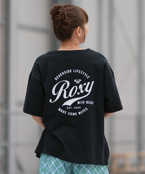 ROXY　ロキシー　シャツ　ブラック&amp;ホワイト ROXY（ロキシー） tシャツ ROXY HAVE A GREAT DAY S/S TEE レディース