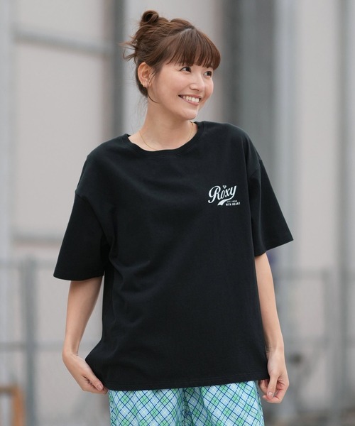 ROXY(ロキシー)の「ROXY/ロキシー 半袖 Tシャツ バックプリント ドロップショルダー RST261076(Tシャツ/カットソー・レディース・グレー/ブラック/ホワイト・S/M)」の11枚目の写真