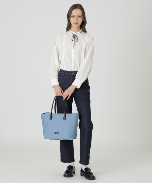 BLUE LABEL CRESTBRIDGE（ブルーレーベルクレストブリッジ）の「パーシャルクレストブリッジチェックナイロントート（トートバッグ・レディース・ブラック/ダークネイビー/ブルー系その他4・FREE）」の8枚目の写真