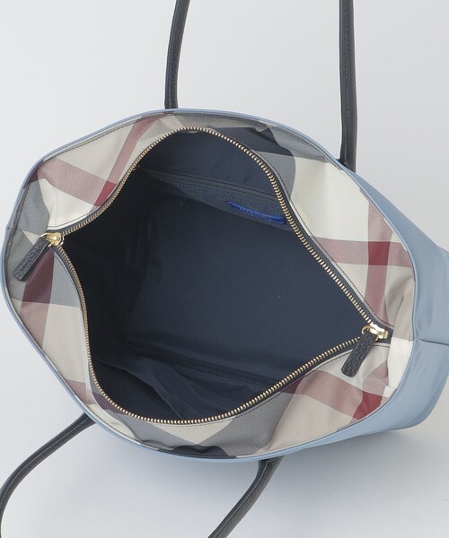 BLUE LABEL CRESTBRIDGE（ブルーレーベルクレストブリッジ）の「パーシャルクレストブリッジチェックナイロントート（トートバッグ・レディース・ブラック/ダークネイビー/ブルー系その他4・FREE）」の11枚目の写真