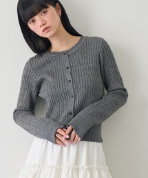 NOGLE | 【NOGLE/ノグル】ミニケーブルニットカーディガン(カーディガン/ボレロ)