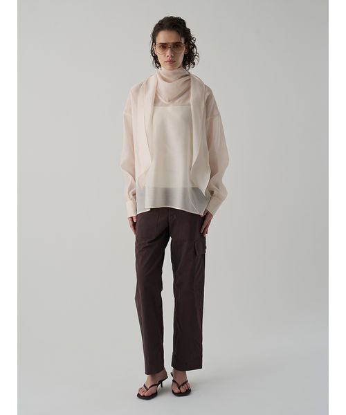 Henon.(ヘノン)の「カーゴトラウザーパンツ(その他パンツ・レディース・オフホワイト/ブラウン・38/36)」の5枚目の写真