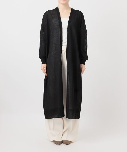 Noble(ノーブル)の「18Gシアーロングカーディガン(カーディガン/ボレロ・レディース・ライトグレー/モカ/ブラック・FREE)」の14枚目の写真