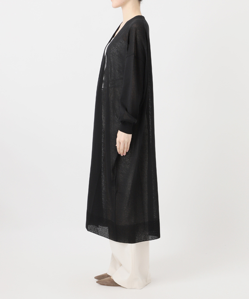 Noble(ノーブル)の「18Gシアーロングカーディガン(カーディガン/ボレロ・レディース・ライトグレー/モカ/ブラック・FREE)」の15枚目の写真