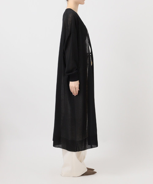 Noble(ノーブル)の「18Gシアーロングカーディガン(カーディガン/ボレロ・レディース・ライトグレー/モカ/ブラック・FREE)」の17枚目の写真