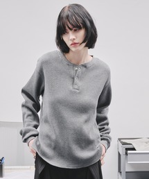 WAFFLE HENLEY T-SHIRT/ワッフルヘンリーネックTシャツ