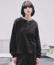 WAFFLE HENLEY T-SHIRT/ワッフルヘンリーネックTシャツ