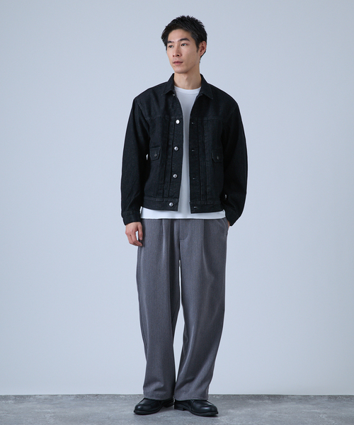 B.C STOCK（ベーセーストック）の「NEW 12.5oz デニムジャケット（デニムジャケット・メンズ・ダークブルー/ネイビー/ブラック・LARGE/MEDIUM）」の4枚目の写真