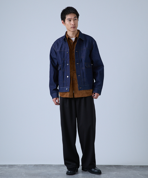 B.C STOCK（ベーセーストック）の「NEW 12.5oz デニムジャケット（デニムジャケット・メンズ・ダークブルー/ネイビー/ブラック・LARGE/MEDIUM）」の8枚目の写真