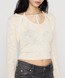 FRONT ZIP GATHER トップス（Tシャツ/カットソー）｜LAGUA GEM