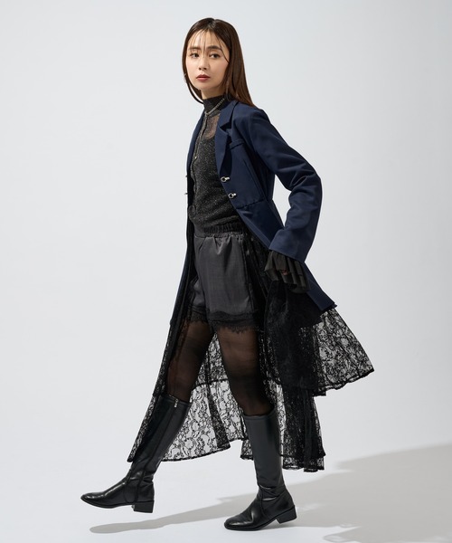 Ellno de Mavie（エルノデメヴィ）の「レースドッキングショートパンツ（その他パンツ・レディース・チャコール/ブラック・FREE）」の12枚目の写真