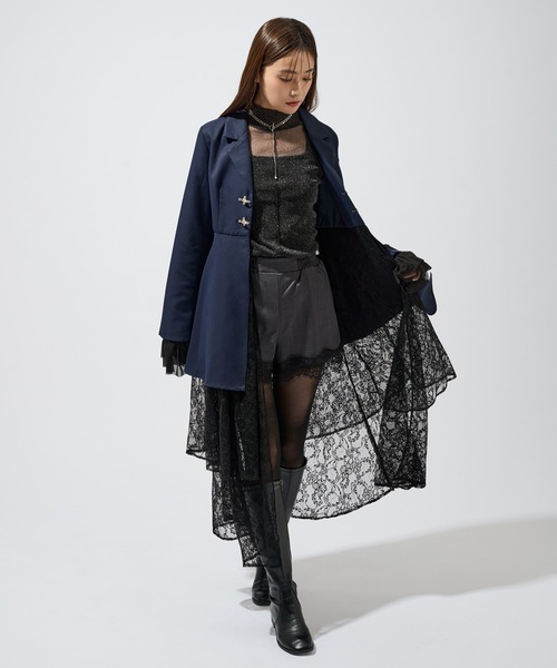 Ellno de Mavie（エルノデメヴィ）の「レースドッキングショートパンツ（その他パンツ・レディース・チャコール/ブラック・FREE）」の11枚目の写真