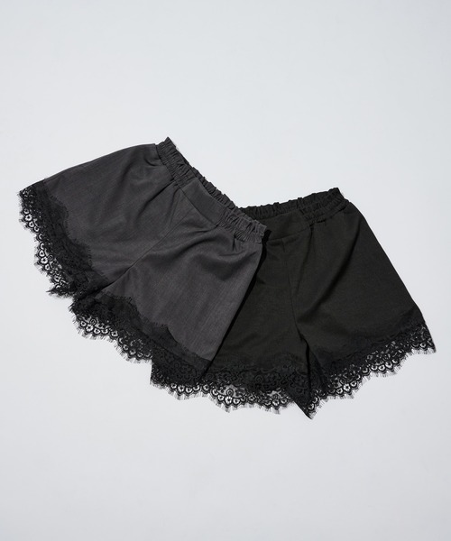 Ellno de Mavie（エルノデメヴィ）の「レースドッキングショートパンツ（その他パンツ・レディース・チャコール/ブラック・FREE）」の22枚目の写真