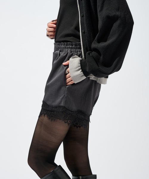 Ellno de Mavie（エルノデメヴィ）の「レースドッキングショートパンツ（その他パンツ・レディース・チャコール/ブラック・FREE）」の16枚目の写真