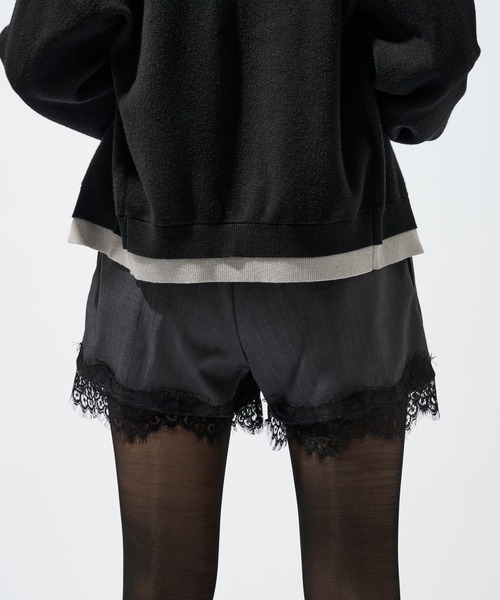 Ellno de Mavie（エルノデメヴィ）の「レースドッキングショートパンツ（その他パンツ・レディース・チャコール/ブラック・FREE）」の17枚目の写真